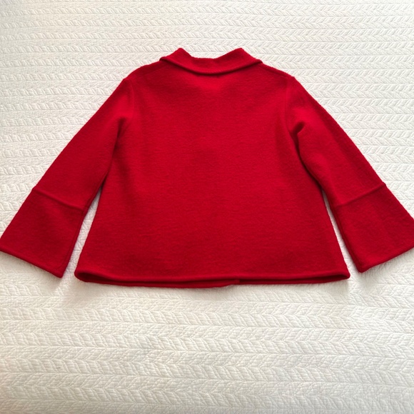 Splend’or Boiled Wool Jacket Bell Sleeves Size Medium - Picture 8 of 16